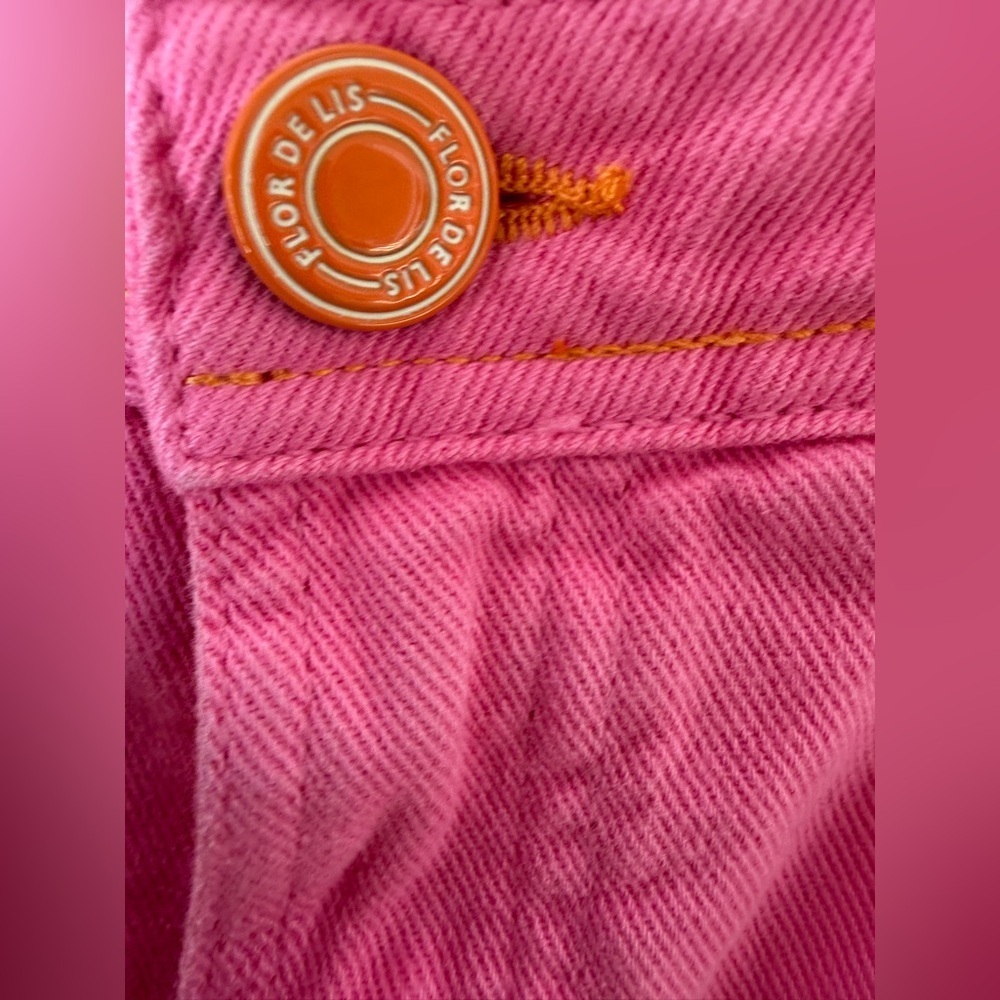 Flor De Lis Calça Jeans Wide Leg "Jade" In Rosa Wash - Picture 11 of 14